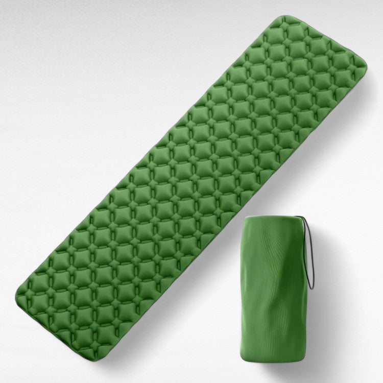 Durable outdoor air mattress, a comfortable inflatable sleep pad for camping, hiking, & backpacking trips.