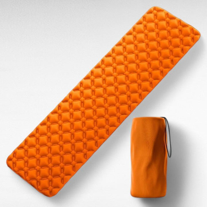 Versatile outdoor air mattress, perfect portable camp bed & sleep pad for camping, hiking, & travel.