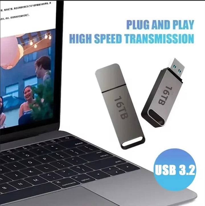 Waterproof & shockproof 4TB USB 3.2 portable flash drive, ideal for secure data protection.
