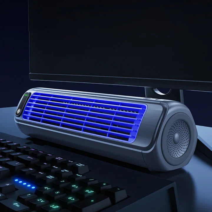 Dorm room essential: a portable cordless personal air conditioner unit, perfect for small room, quiet & efficient.