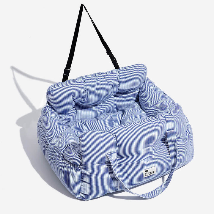 Portable Pet Booster Dog Car Seat Bed with Safety Harness - Lexians