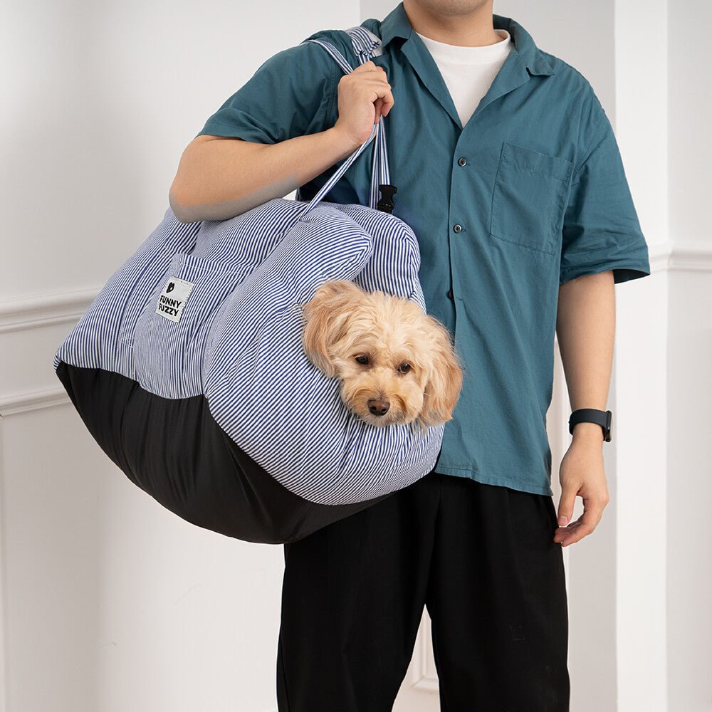 Portable Pet Booster Dog Car Seat Bed with Safety Harness - Lexians