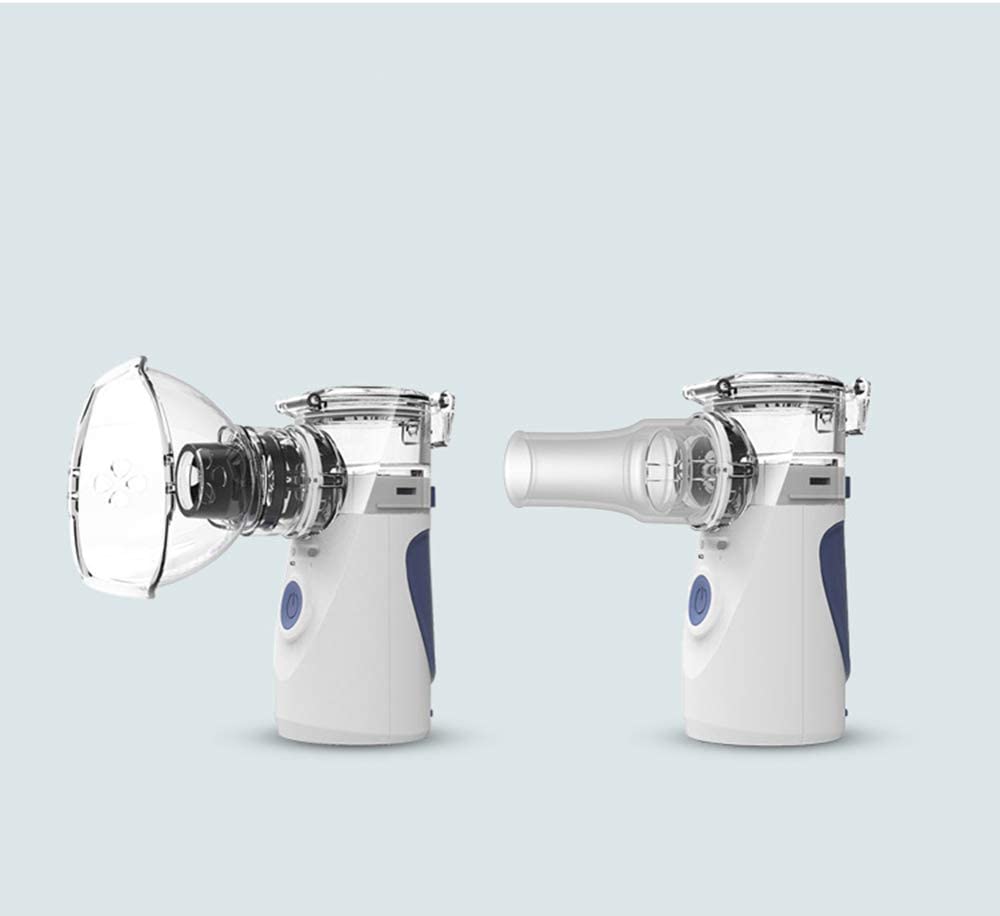 Lightweight personal nebulizer, ultrasonic mist for respiratory health. Portable asthma & allergy device.