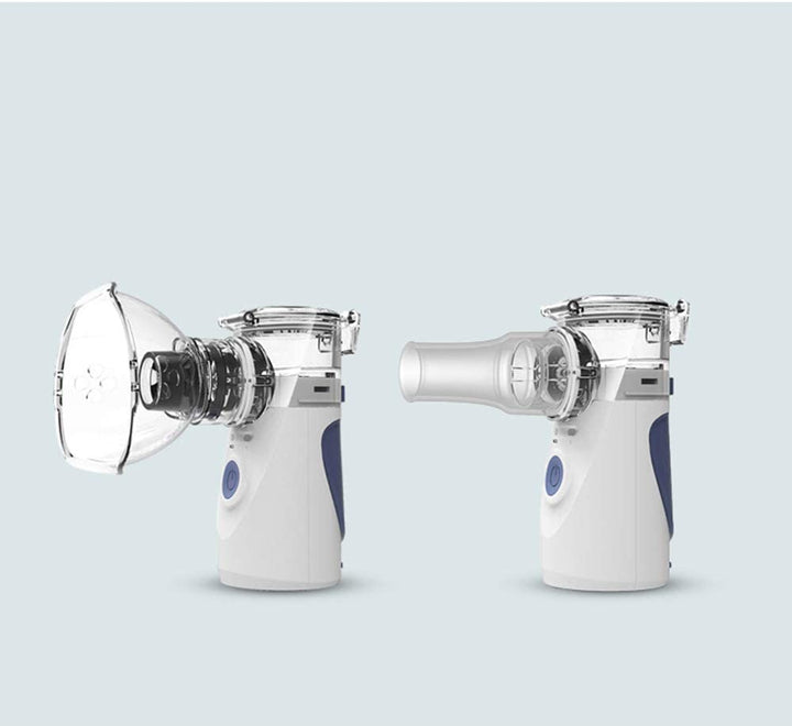 Lightweight personal nebulizer, ultrasonic mist for respiratory health. Portable asthma & allergy device.