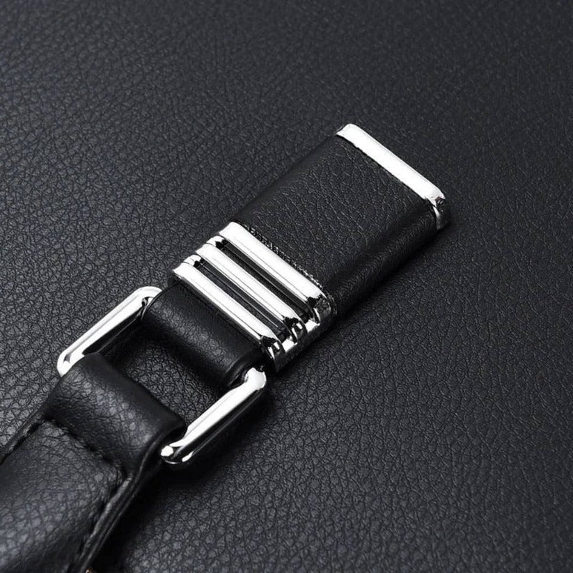 Premium men's professional messenger bag. Perfect business satchel for 14-15 inch laptops & documents.