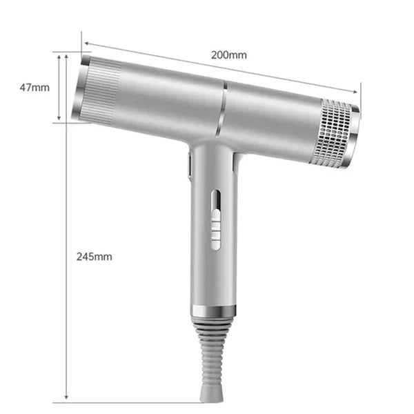 High-speed professional hair dryer for quick, efficient drying and frizz control, perfect for home or salon.