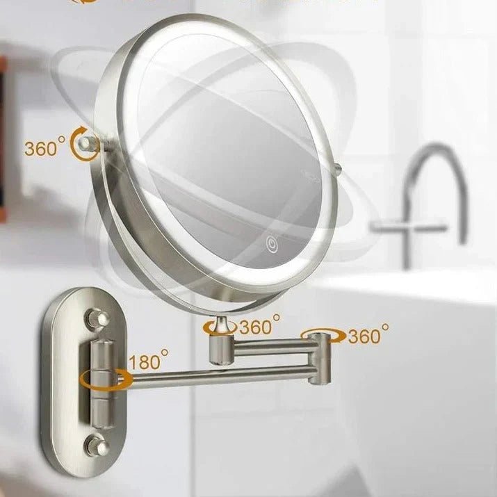 Rechargeable LED Vanity Mirror with Adjustable Lighting - Lexians
