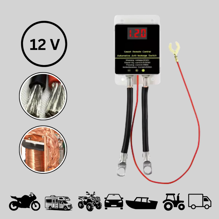 Control your car's power remotely with this kill switch. Boosts automotive security & saves battery life.