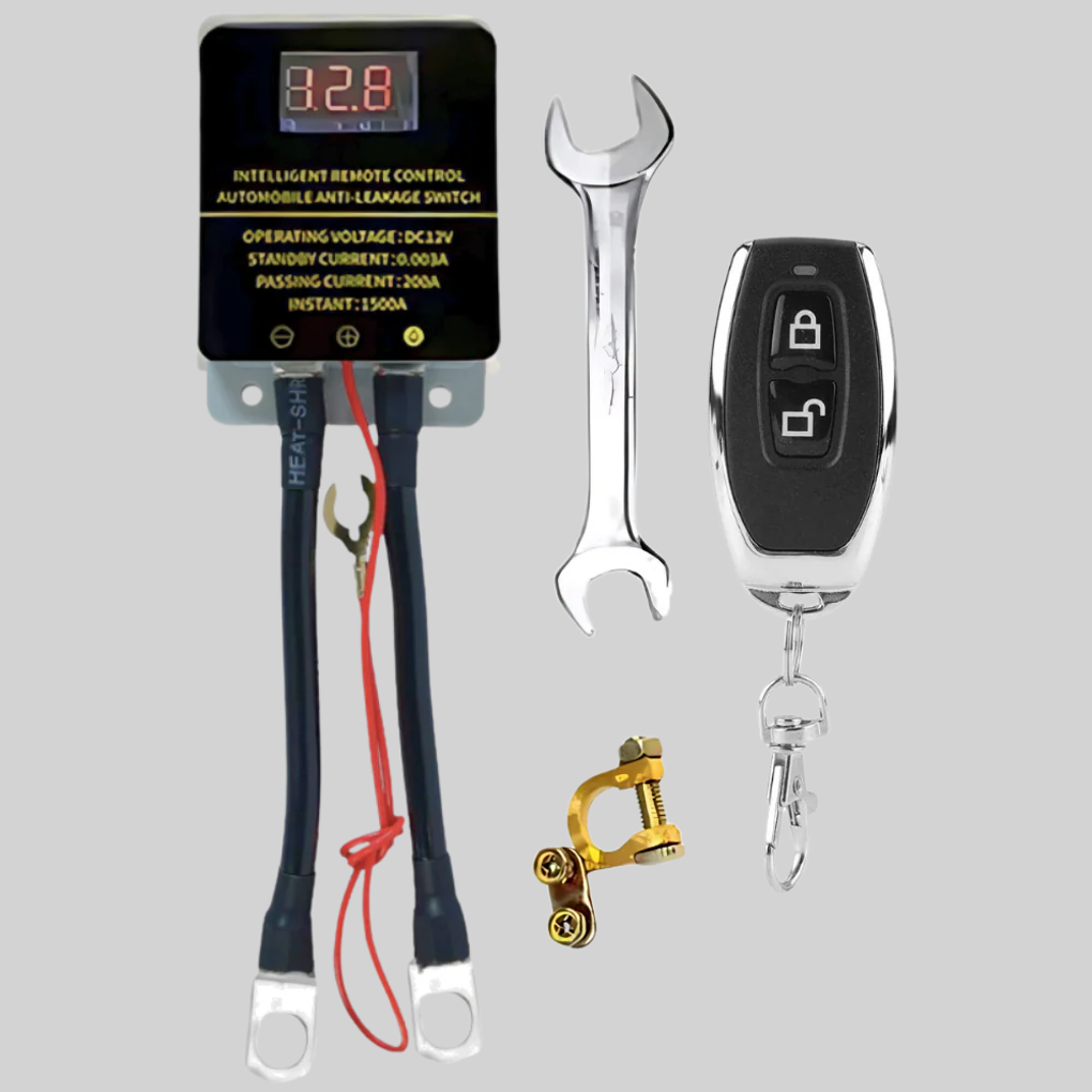 New4 vehicle remote kill switch. Wireless security, 12V battery saver, and anti-theft for cars.
