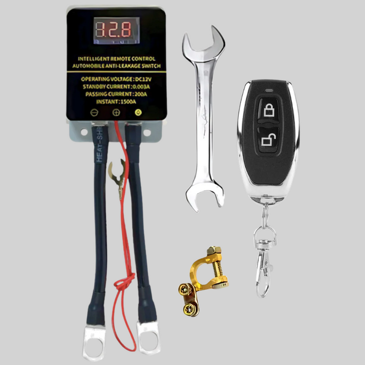 New4 vehicle remote kill switch. Wireless security, 12V battery saver, and anti-theft for cars.