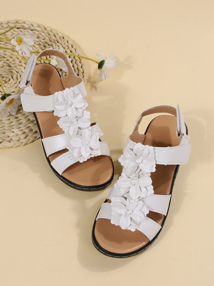 Women's retro glamour wedge sandals for summer. Orthopedic comfort footwear with stylish straps.