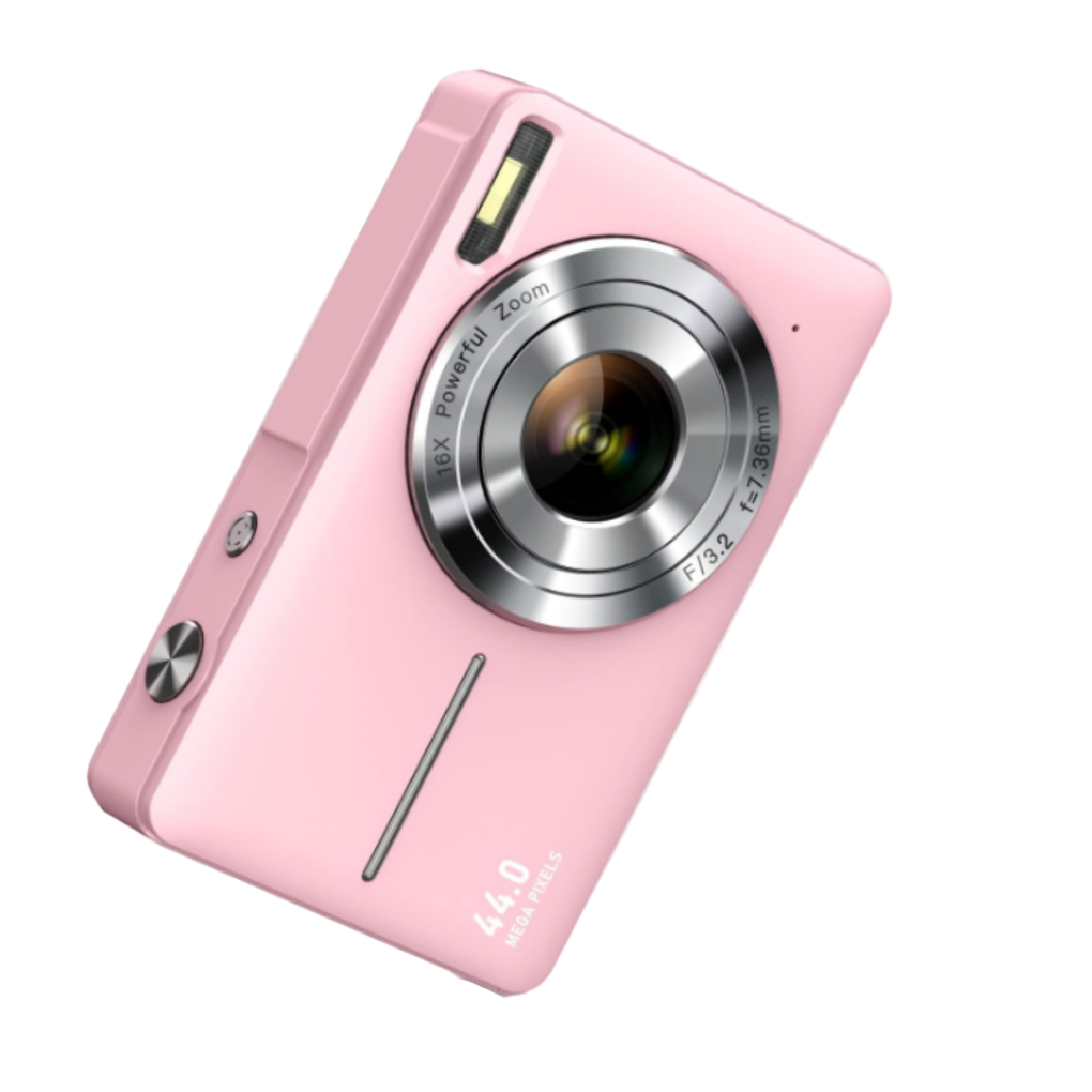 Portable vintage digital camera for high-quality 1080p videos & photos. Compact design, great for on-the-go photography.