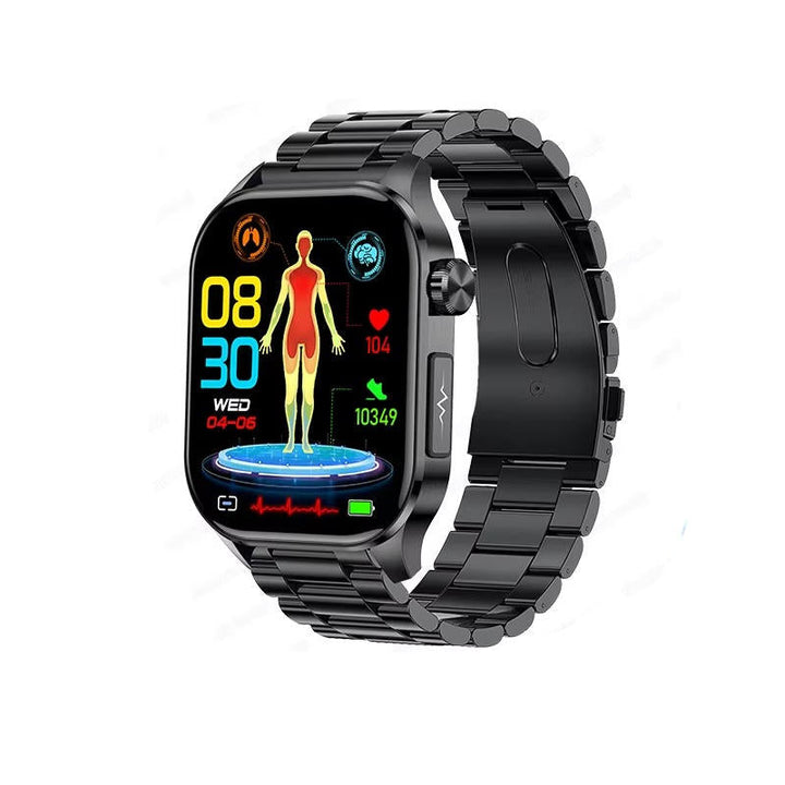Dedicated senior smartwatch for precise blood pressure and blood sugar tracking, plus heart rate monitoring.