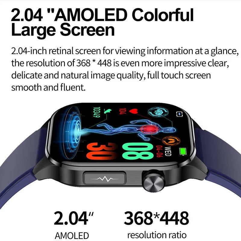 Senior smartwatch with emergency alert, vital signs monitoring, and fitness tracking for peace of mind.