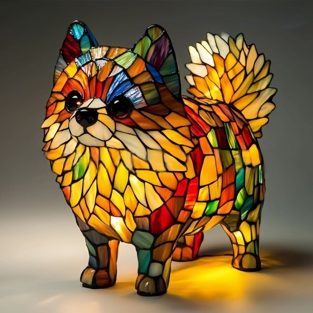 Decorative shimmering LED cat decor, USB, adds a playful yet elegant touch.