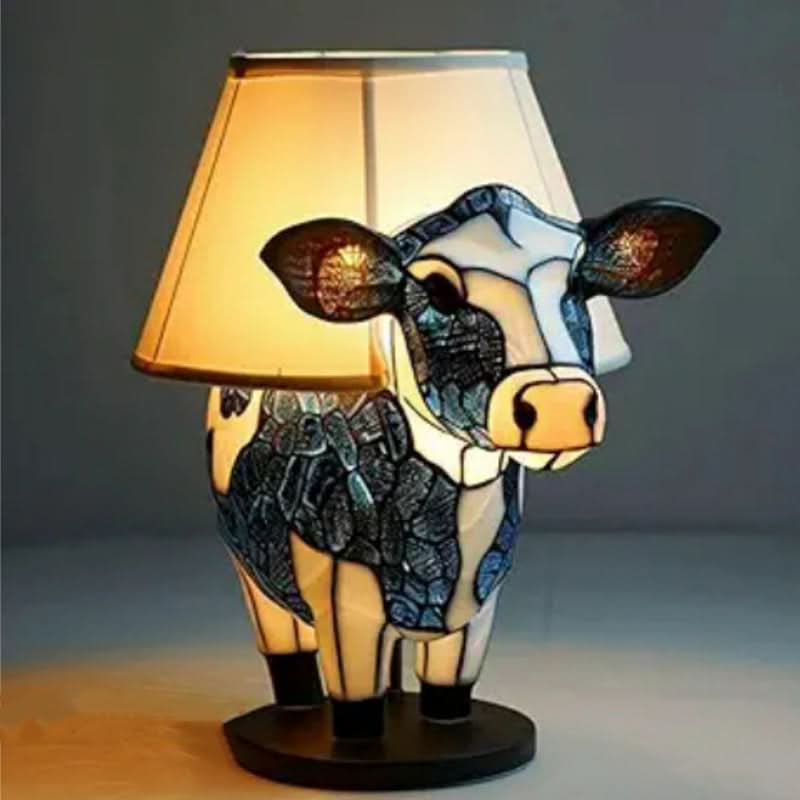 Portable shimmering LED dog light, USB, easy to place anywhere for charming illumination.