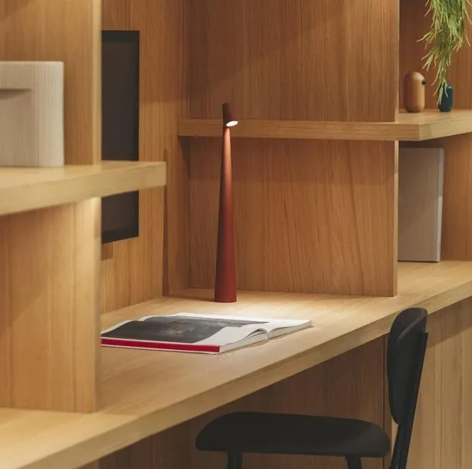 "Sleek Nordic minimalist LED wireless mood lamp with dimmable light and durable design for modern home decor."