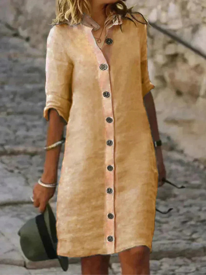 Stylish women's shirt dress. Sloane collared button-down mini dress offers casual elegance for any summer occasion.