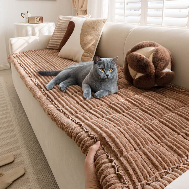 Soft Flannel Non - slip Pet Couch Cover for All Furniture Sizes - Lexians