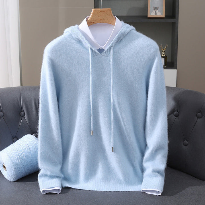 Soft unisex everyday comfort hoodie in relaxed fit, perfect for casual layering in fall or winter.
