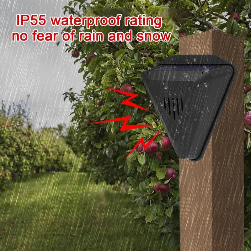 Waterproof solar animal deterrent for gardens & yards. Effective outdoor pest repeller, protects plants & property.