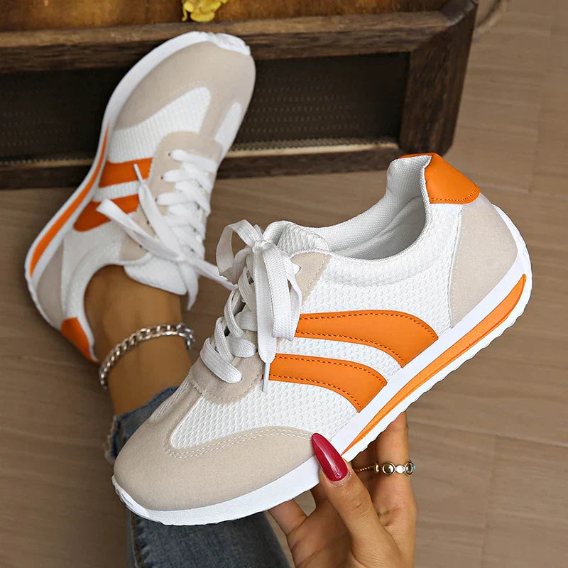 Fashionable women's everyday sneakers. Low-top, lace-up style for ultimate comfort.