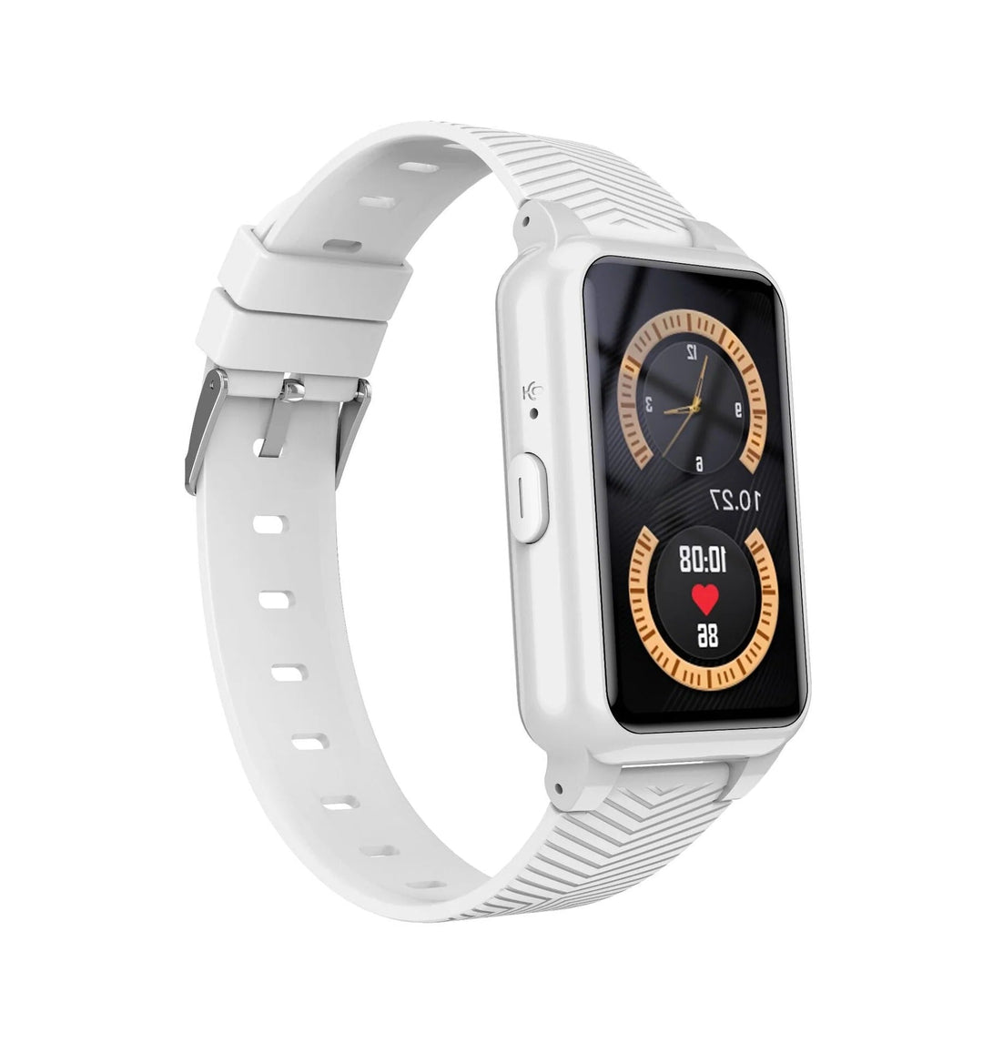 Product box for TavvitaImp009 senior smartwatch, highlighting fall detection, GPS & emergency call features.