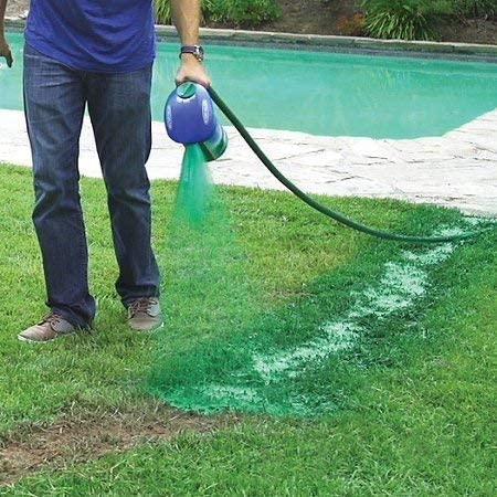 Effortless lawn repair with liquid lawn seed spray. Fast growing grass seed for patchy areas in your garden.
