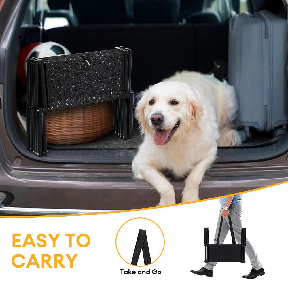 Travel Portable Foldable 4 - Step Non - Slip Dog Stairs - Lexians