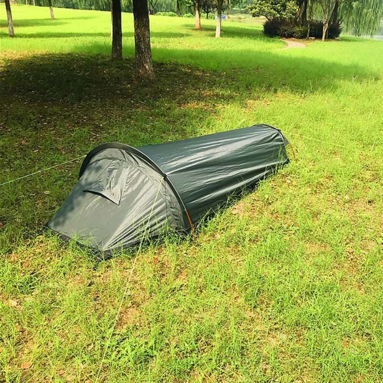 Waterproof & windproof ultralight solo tent ensures a safe portable shelter for backpacking and hiking adventures.
