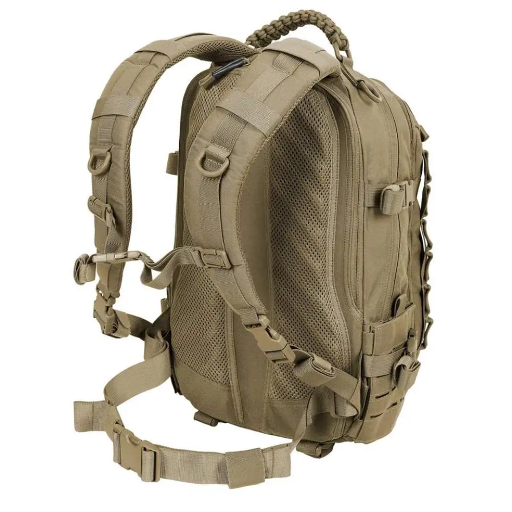 Rugged unisex 30L+ tactical backpack, built for military-grade durability, camping, and travel.