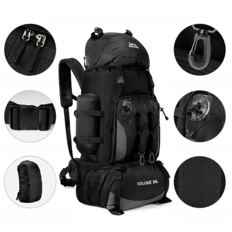 Lightweight waterproof hiking backpack for men & women, durable outdoor gear for extended treks.