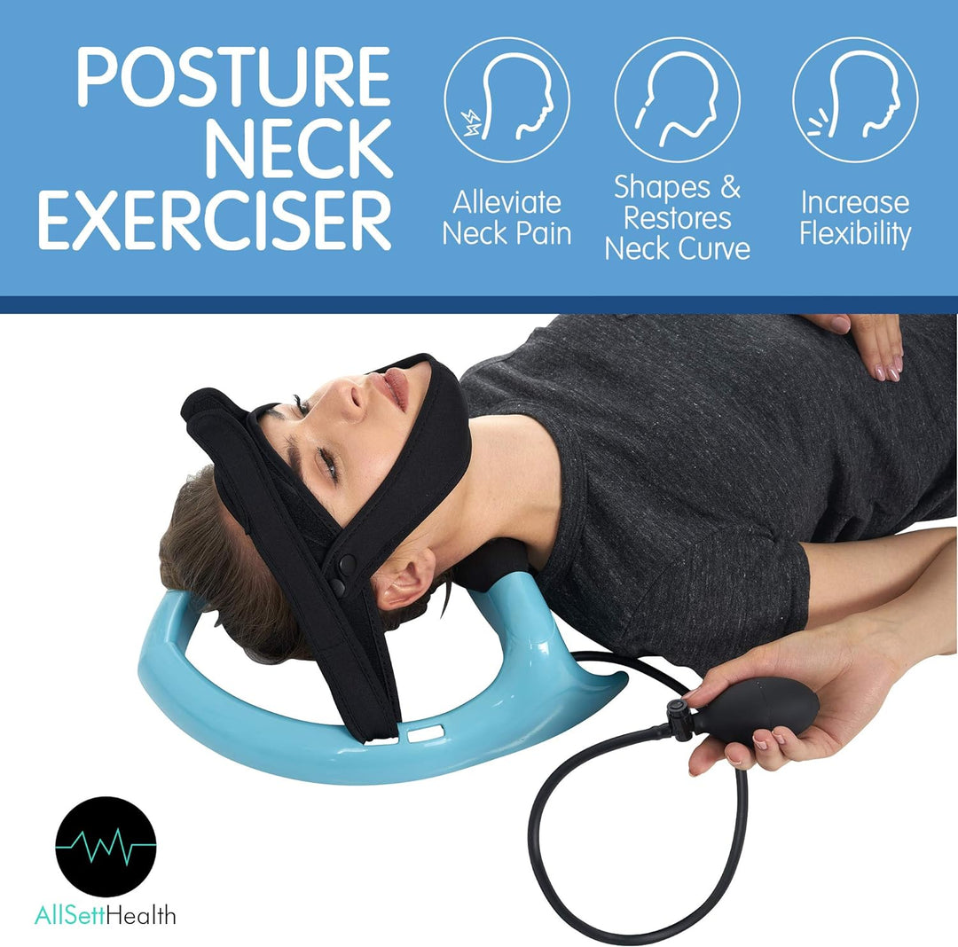 Advanced home therapy device for neck and back pain relief, promoting core strengthening & improved posture.