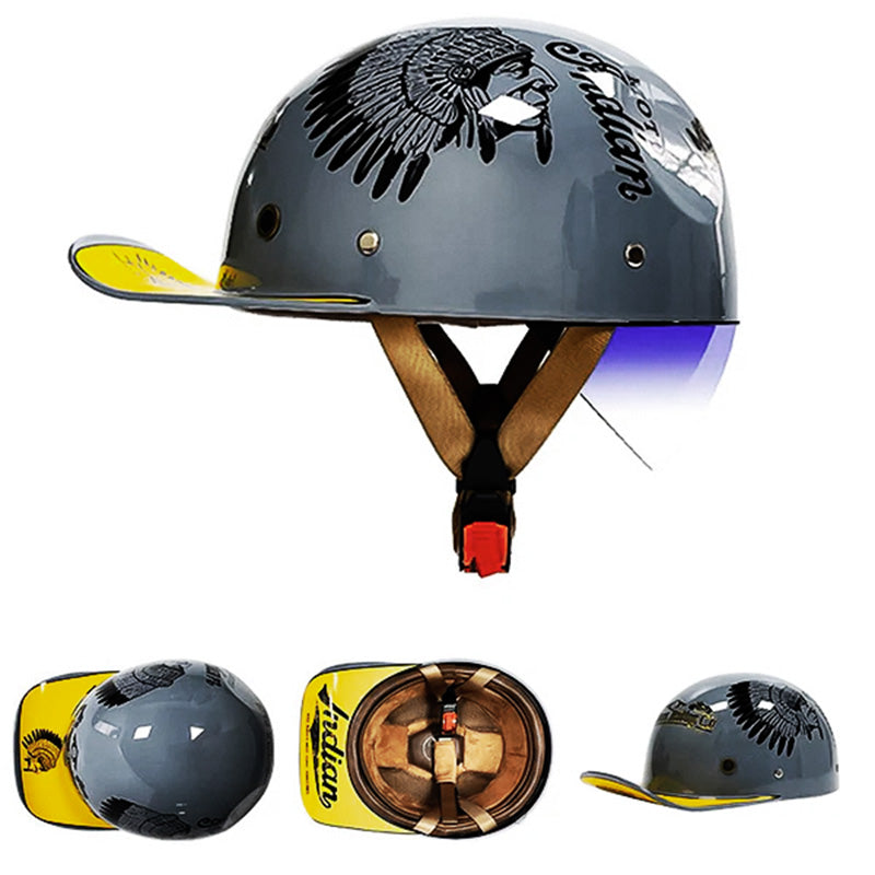 High-quality DOT approved baseball motorcycle helmet, ultimate protective gear.