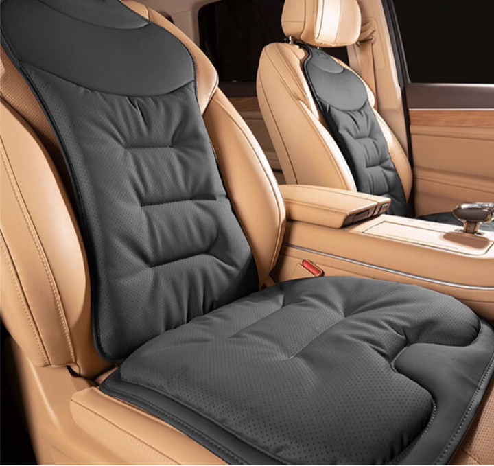 Unisex ergonomic car back cushion for superior driving comfort, lumbar support, and improved posture.