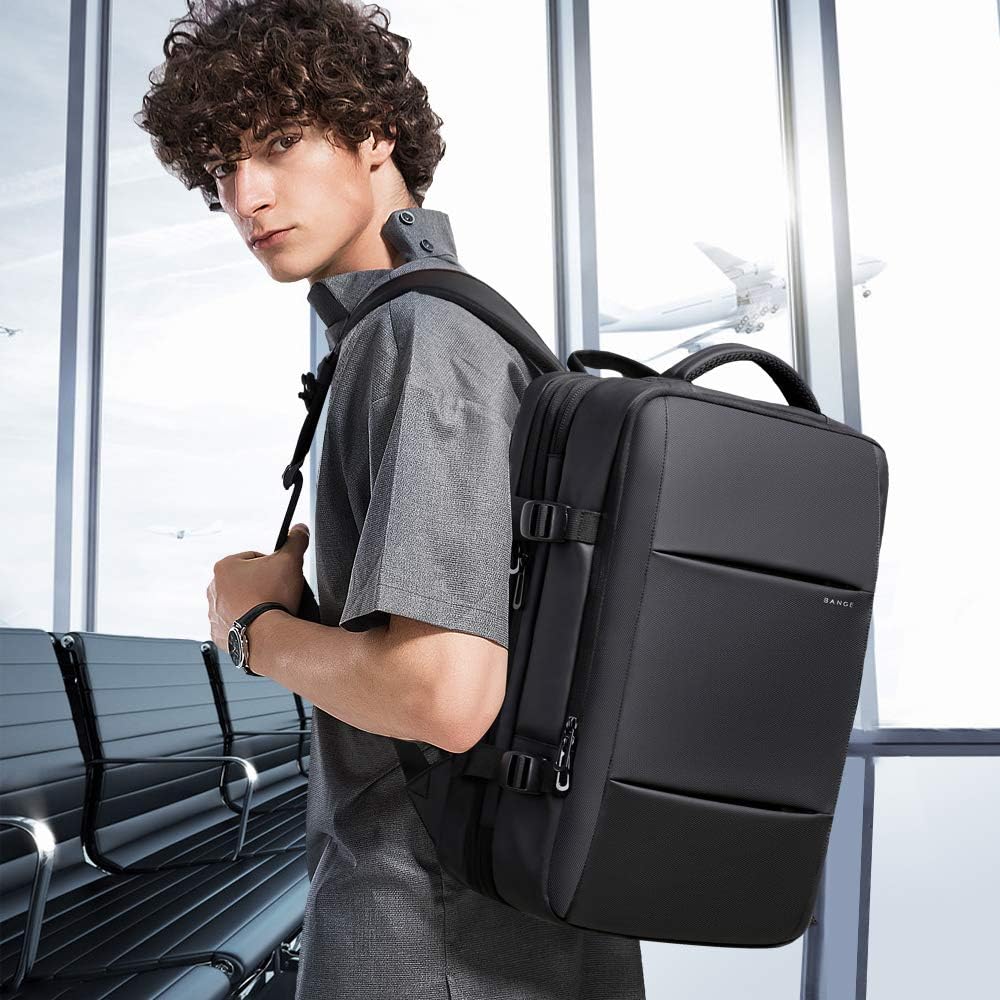 Durable 26-45L expandable backpack, waterproof, perfect for urban commute.