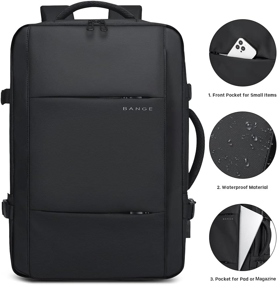 Versatile carry-on travel backpack, 26-45L, perfect for adventure and commute.