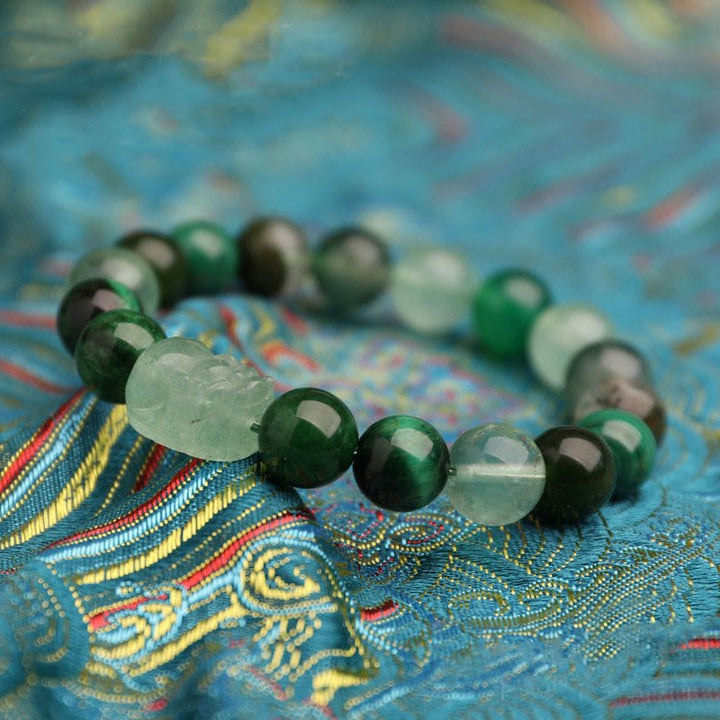 Unisex Five Elements Crystal Agate Luck Bracelet - Lexians