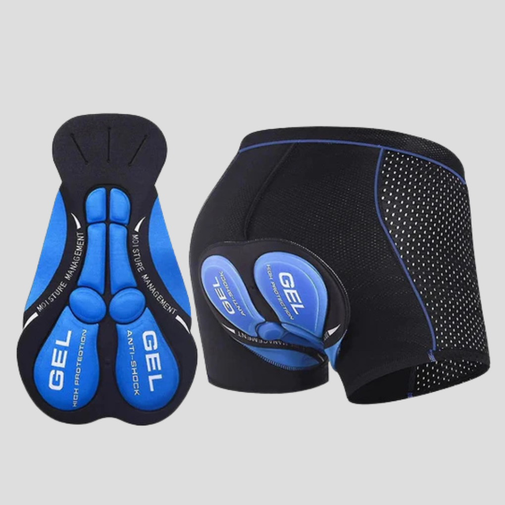 Unisex gel-padded cycling undershorts for ultimate comfort on road & mountain bike rides. Padded base layer for shock absorption.