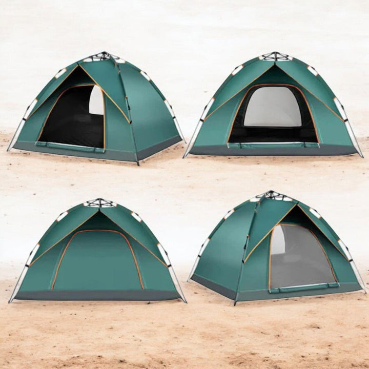 Effortless pop-up camping tent with quick setup. Lightweight, portable outdoor shelter for hikers.