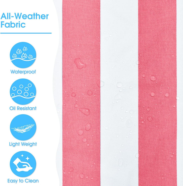 Large waterproof beach bag, vibrant color for summer fun and visibility.