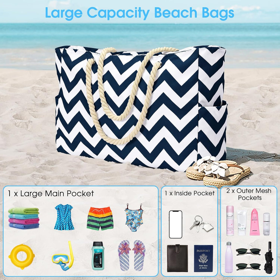 Stylish waterproof tote in grey, great for beach days and outdoor events.