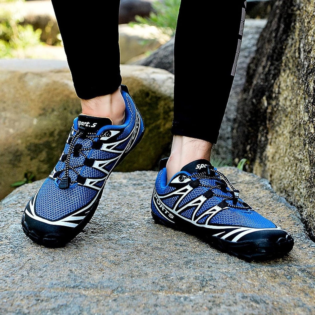 Comfortable unisex barefoot cycling shoes. Lightweight athletic footwear for road, trail, & outdoor sports.