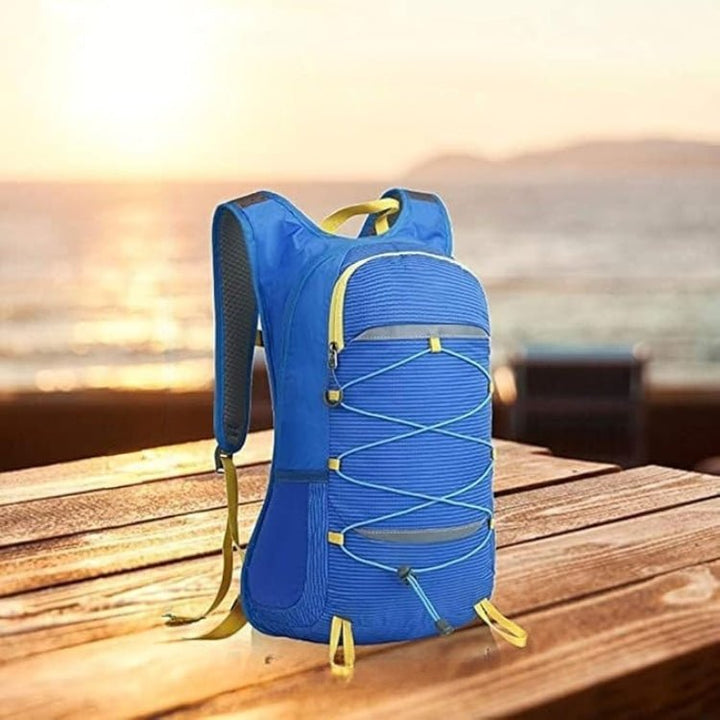 Unisex lightweight hiking backpack, ideal for outdoor adventures & trekking. Comfortable daypack with organized storage.