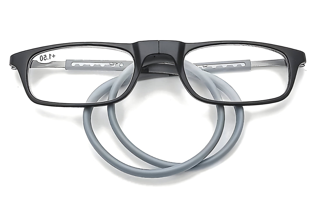 Unisex magnetic neck-hang reading glasses, lightweight & convenient for daily vision. TavvitaImp010 portable readers.