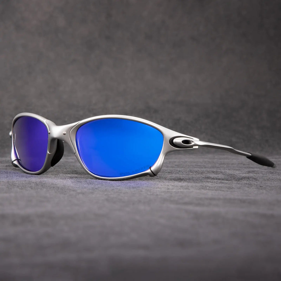 Unisex Matte Black Polarized Sunglasses with UV Protection - Lexians
