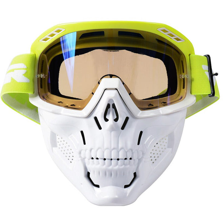 Rugged unisex motorcycle goggles ensure superior eye protection & clear vision, perfect for any off-road adventure.