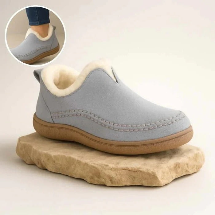 Comfortable orthopedic winter footwear, unisex design with cushioned support for all-day cold weather walking.