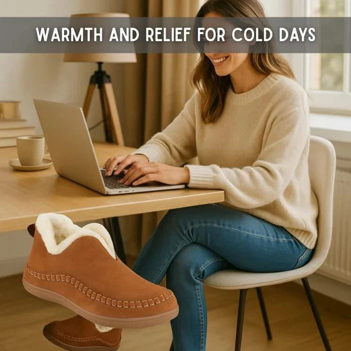 Warm, supportive unisex winter shoes; insulated for cold weather, featuring non-slip grip & arch support.
