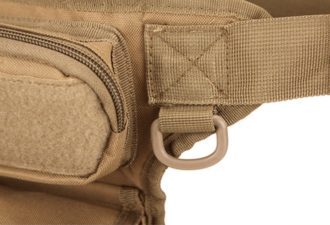 Adventure utility thigh bag with adjustable waist and leg straps for custom, secure fit